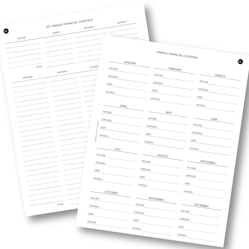 Annual Financial Overview - Digital Download
